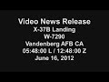 X-37B Lands At Vandenberg (2012)