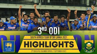 3rd ODI Highlights | Sri Lanka vs South Africa 2021