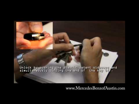 How to Replace the Battery in your Mercedes-Benz Smart Key - Change Batteries in Key (HD)