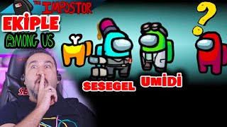 ÜMİDİYLE BİRLİKTE İMPOSTOR OLDUK! HERKESİ BİRBİRİNE DÜŞÜRDÜK! | 10 YOUTUBER AMON