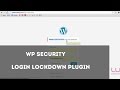 WordPress Security Plugin - Login Lockdown