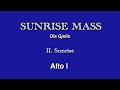 Sunrise Mass - Sunrise - Alto 1