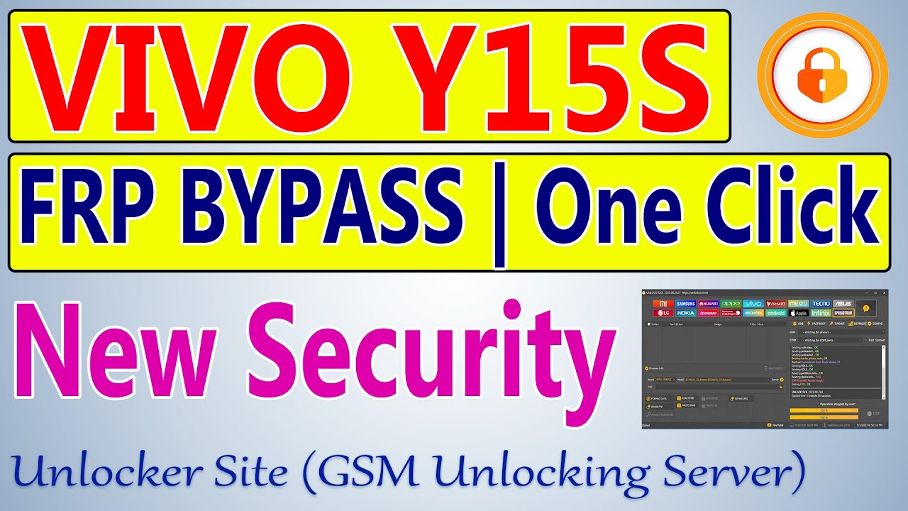 VIVO Y15S FRP Bypass By Unlock Tool VIVO Y15S FRP Bypass By Unlock Tool