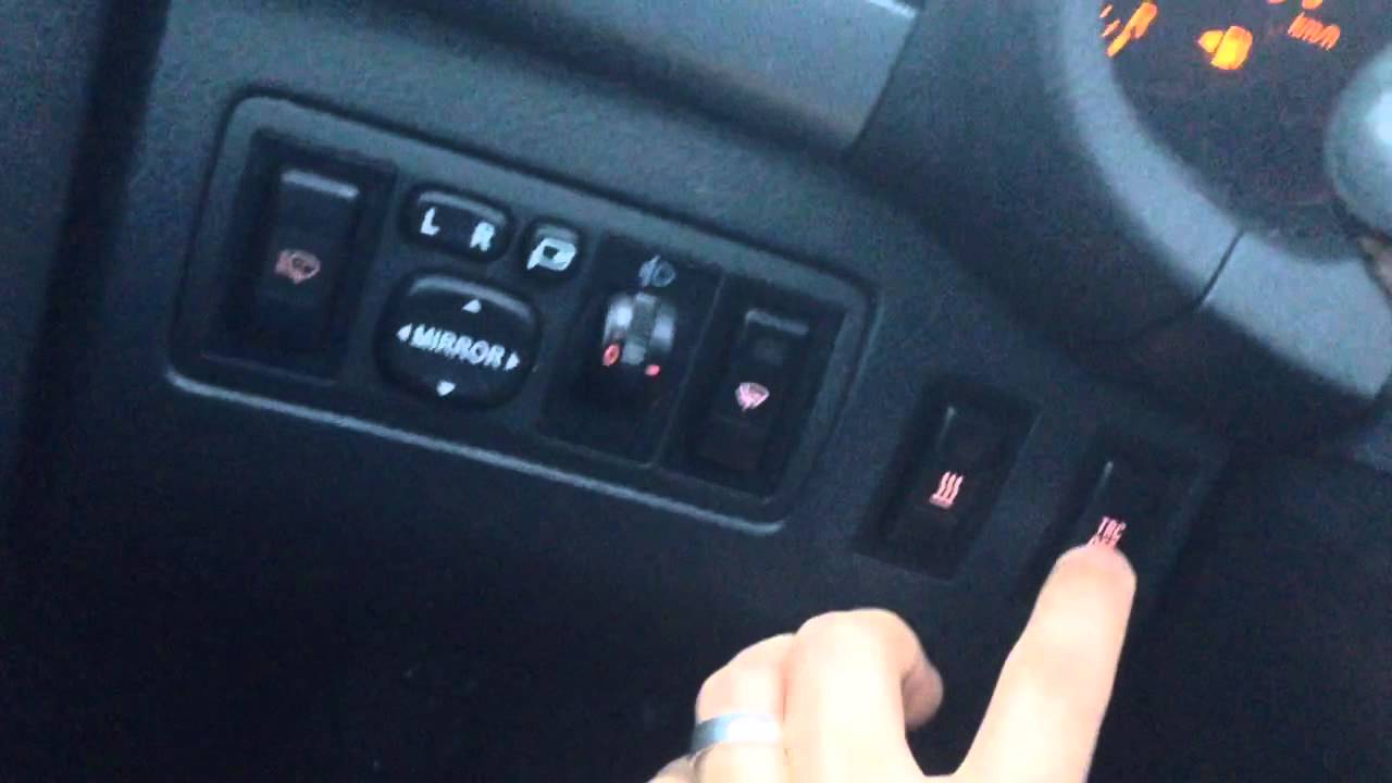 Toyota avensis t25 facelift trc+abs+vsc off button YouTube