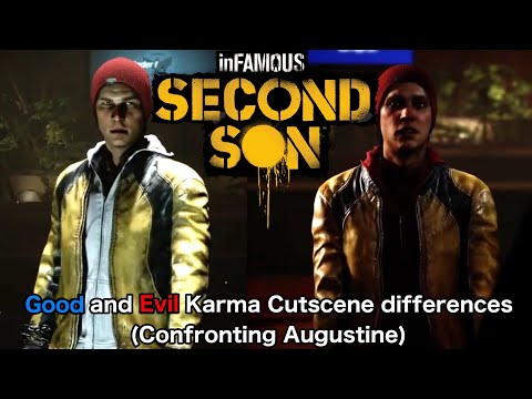 inFAMOUS Second Son: Good and Evil Karma cutscene difference (Confronting Augustine)