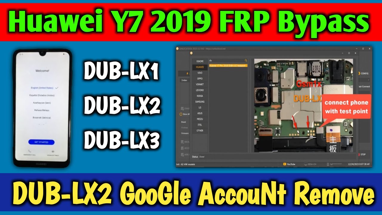 Huawei Y7 2019 FRP Bypass DUB-LX2 GooGle AccouNt REmove Huawei Y7 2019 FRP Bypass DUB-LX2 GooGle AccouNt REmove