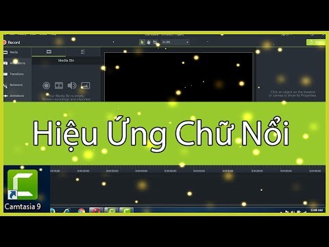 Camtasia Studio 9.1 | Cách Tạo Hiệu Ứng Chữ Nổi (thay thế cho viền chữ)