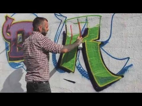 How to Draw Graffiti Letters of the Alphabet R