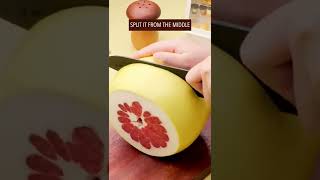 How to cut open & peel a pomelo #pomelo #fruit #lifehacks #foodlover #foodie