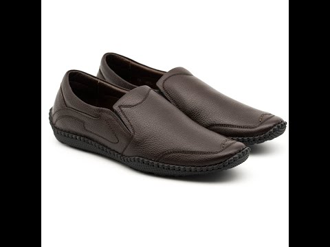 Minh Nhân - Giày lười nam da bò Giày xỏ slip on nam đế bệt giày mọi nam da bò bảo hành 12 tháng S-3