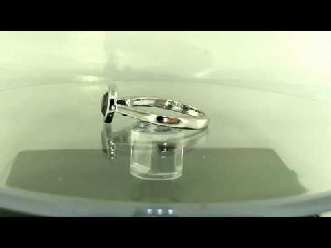 14K White Gold Fancy Black Diamond Solitaire Engagement Ring 0.55 Carat handmade Bezel Set 14K White Gold Fancy Black Diamond Solitaire Engagement Ring 0.55 Carat handmade Bezel Set