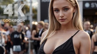 4K Lookbook - Ai Lookbook Model Video In The Red Carpet