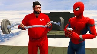 Şimşek Mcqueen ve Örümcek Adam Recep İvedik'i Sonsuz Merdivene Götürüyor (GTA 5 