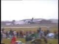 Crash Landing of Vought F8 Crusader at Fairford Filmed on Hi 8