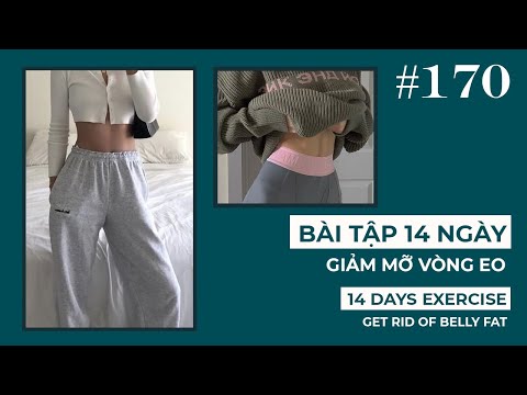 Bài 170 | 14 ngày giảm mỡ Vòng Eo | Bài tập hiệu quả | Get rid of Belly Fat in 14 Days