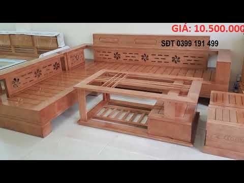 Những mẫu bàn ghế Sofa gỗ phòng khách đẹp nhất 2020