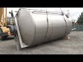 Used- Walker Jacketed Tank, 10,000 Gallon, 304 Stainless Steel, Vertical - stock # 48211003