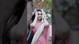 Spandana Somanna New Instagram Reels Karimani Serial Sahitya Gorgeous Looking In Saree