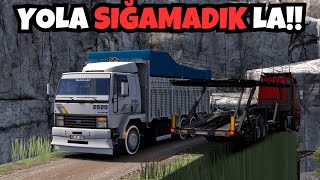 Taksi̇ni̇n Gi̇remedi̇ği̇ Yollara Dede Ford Cargo 2520 İle Gi̇rdi̇k Ağir Tonaj İle Ölüm Yollari Ets 2
