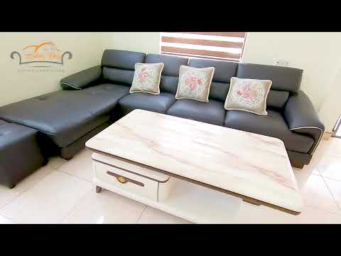 Sofa da phòng khách HY310 với vẻ đẹp sang trọng và quý phái