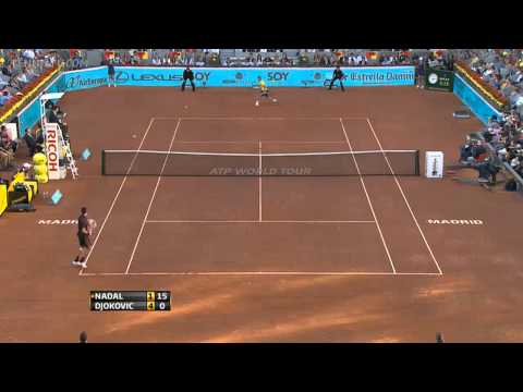 Novak ジョコビッチ - The best （two-handed） backhand in テニス （@Madrid Open 2011）