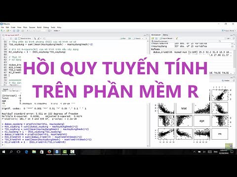 Hồi quy tuyến tính sử dụng phần mềm R