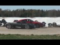 1080p: Switzer P800 Nissan GTR vs Koenigsegg CCR Evo 1st gear start Race 1