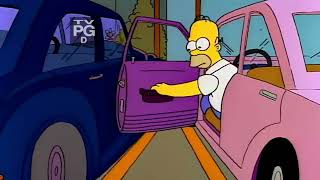 Homer Hits Burns Car - The Simpsons