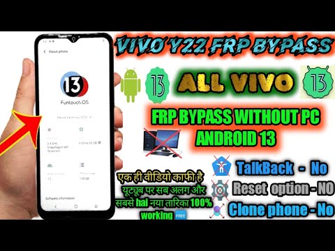 VIVO Y22 FRP BYPASS Android 13 ||New Method 2023 || No VIVO Y22 FRP BYPASS Android 13 ||New Method 2023 || No