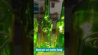 Abstract Art bottle lamp