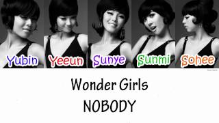 Wonder Girls - NOBODY Lyrics [HAN|ROM|ENG]