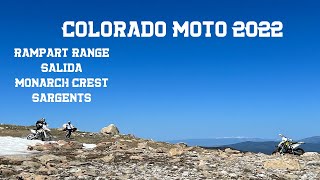 Colorado Dirt Bike Trip 2022 Rampart Range, Sargents, Salida 4K