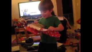 20131225 Michael Opens Curious Cargo And Go Go Thomas