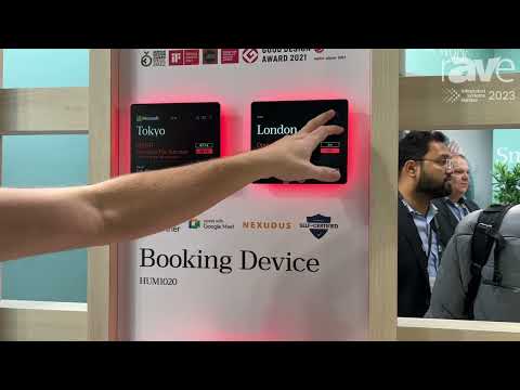 ISE 2023: Humly Demos the Room Display, a Room Booking Display Panel