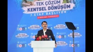 Bursa'da kentsel dönüşümün startını Bakan Kurum verdi... (21-05-2021)