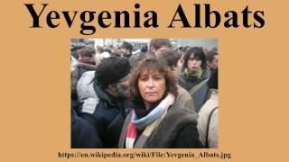 Yevgenia Albats