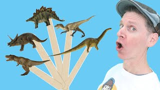 Dinosaurs | Pop Sticks Song With Matt | Dream English Kids