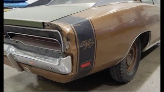DUPLICATING THE FACTORY DECAL LOCATION: FINAL ASSEMBLY 1969 CHARGER R/T SE