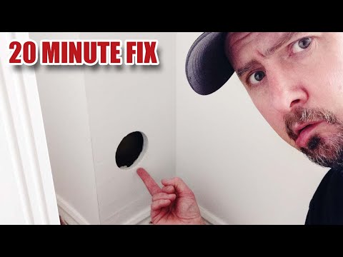 Invisible Drywall Repair WITH NO PLASTER!