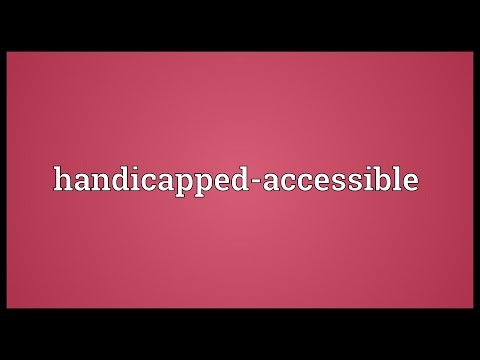 Header of Handicapped-Accessible