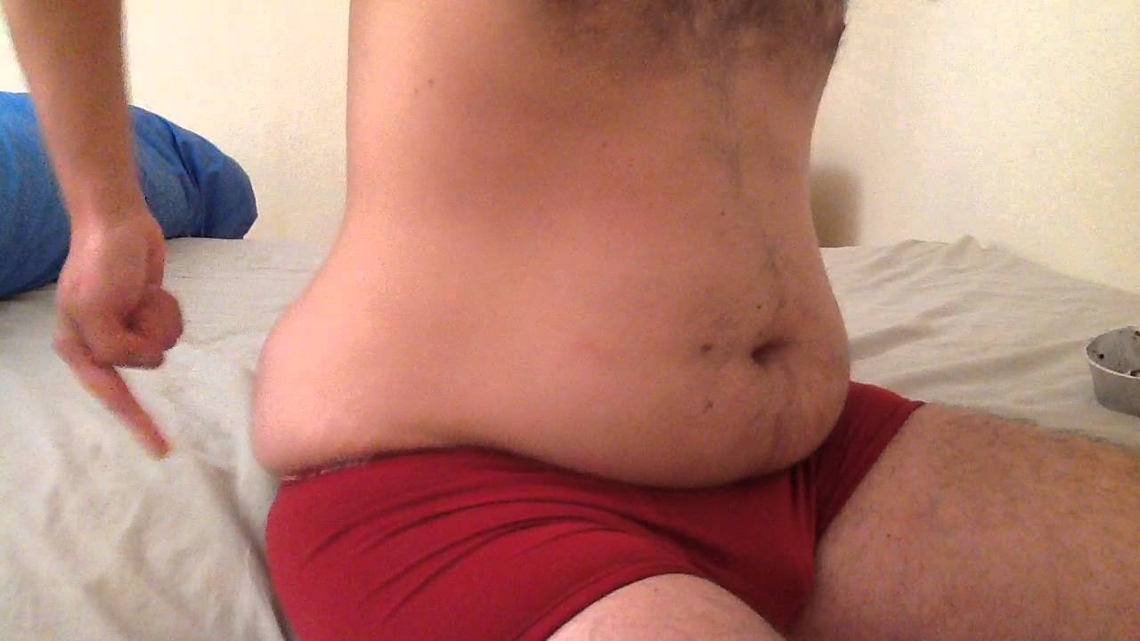 Guy sticks dick in fat girls belly button