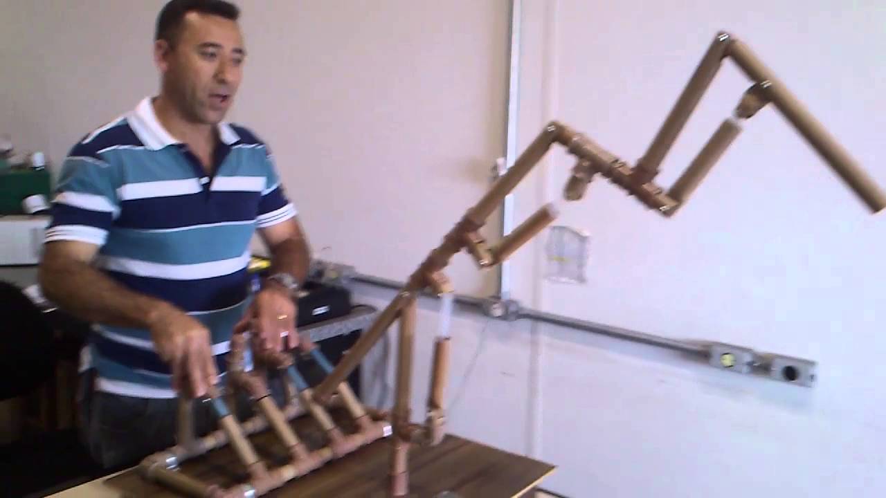 braço hidráulico com cano de pvc unip são josé dos standard test