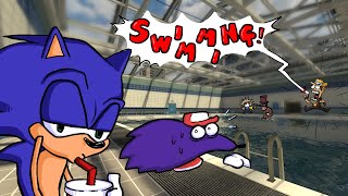 Sonic Vs Snick: Swimming | Challenge 2 (Garry's Mod Animation)