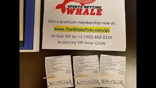 The Sports Betting Whale Wagers $15,000 Today. Here Are All Picks & Bet Tickets (Uncensored) 7/15/19