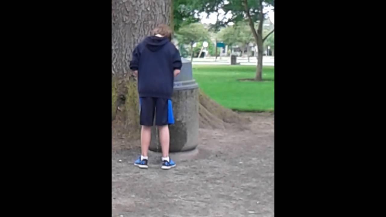 Male public piss