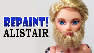 Repaint! Alistair Wonderland Custom Male Doll with Beard OOAK