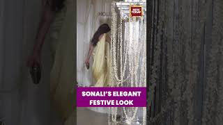 Sonali Bendre With Her Husband Dazzles At S