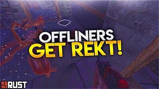 Offliners Get Rekt And Raided - Rust Base Defense