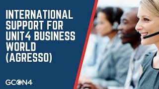 Gcon4 International Managed Support For Unit4 Business World Erp Agresso