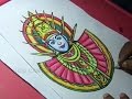 How to Draw Goddess Renuka Yellamma Drawing Step by Step for Kids